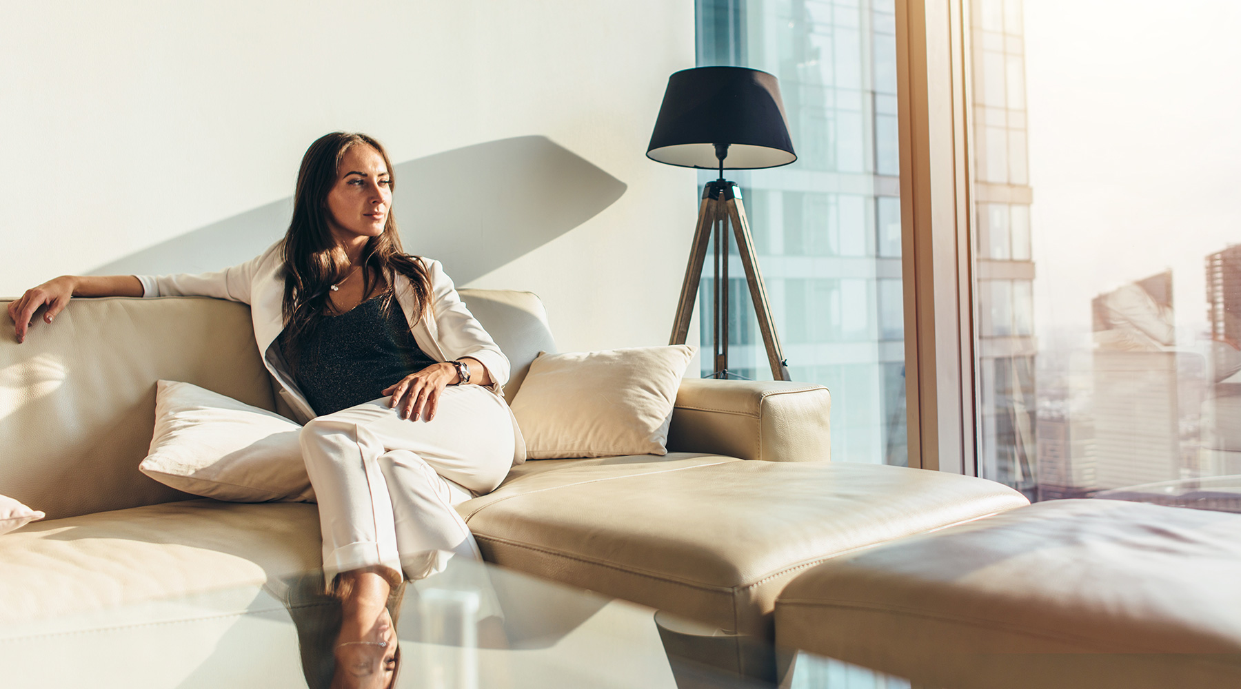 Woman on Couch